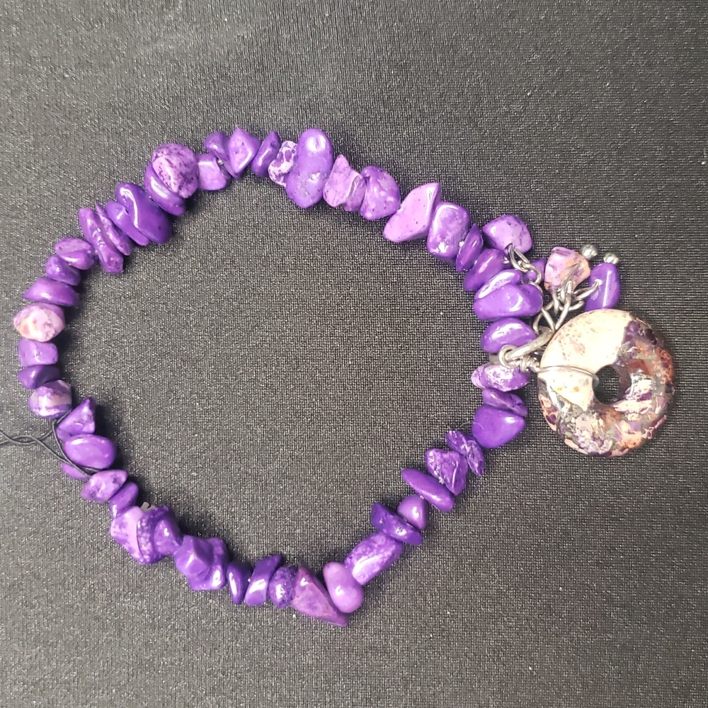 Stretch Donut Purple Bracelet, NWT